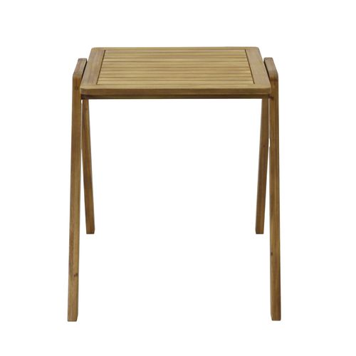 Table De Jardin Carrée En Bois D'eucalyptus