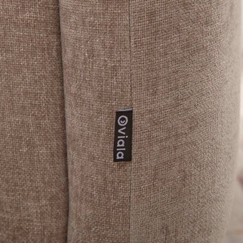 Canapé Fixe En Tissu 3 Places Beige L 231 Cm