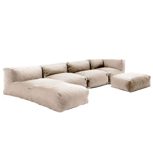 Salon De Jardin Modulable 5 Places Beige Mixi