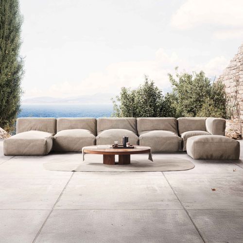 Salon De Jardin Modulable 6 Places Beige Mixi