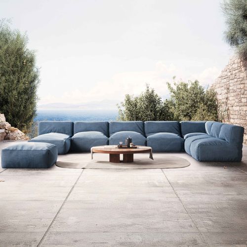 Salon De Jardin Modulable 8 Places Bleu Pacific Mixi