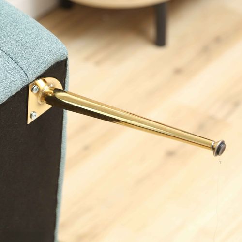 Fauteuil Relax En Acier Et Tissu Bleu