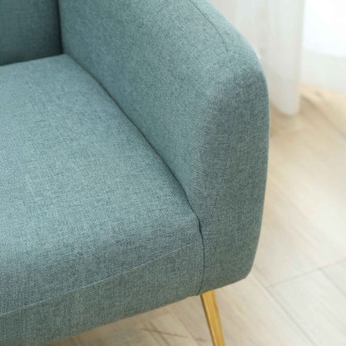 Fauteuil Relax En Acier Et Tissu Bleu
