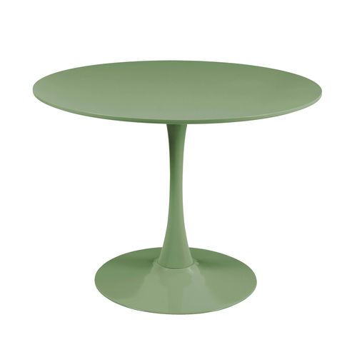 Table à Manger Ronde 4 Personnes D100 Cm Vert Fancy