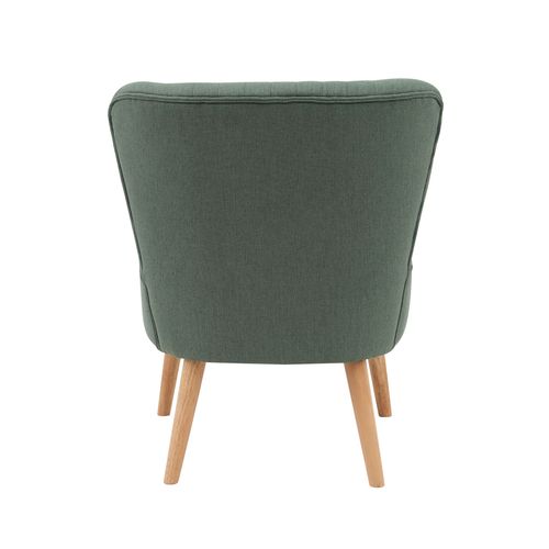 Lot De 2 Fauteuils Style Crapaud En Tissu Vert
