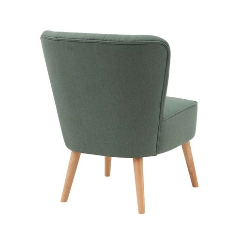 Lot De 2 Fauteuils Style Crapaud En Tissu Vert