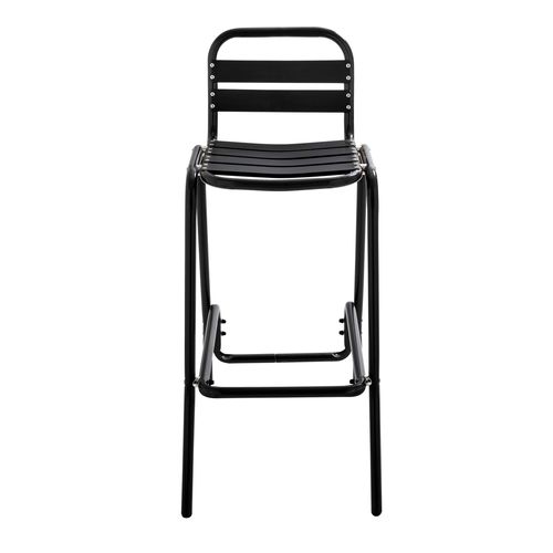 Tabouret Haut En Aluminium Anodisé Noir