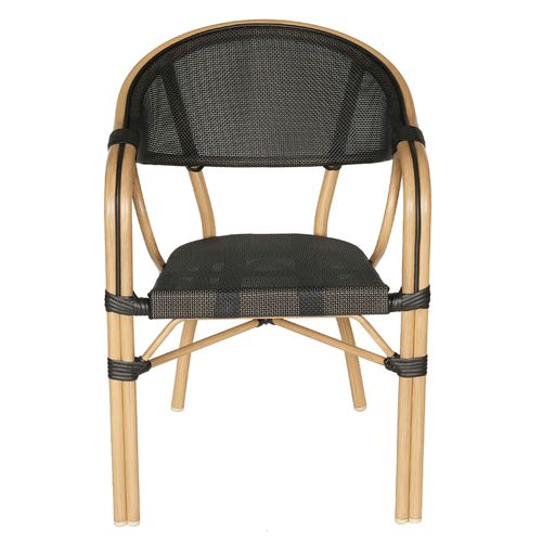 Chaise De Terrasse Empilable Bistrot Parisien Noire