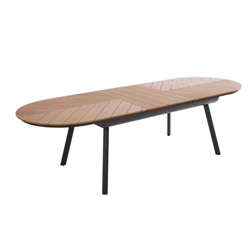 Ensemble Table Extensible 220/280 Cm Et 10 Chaises De Jardin