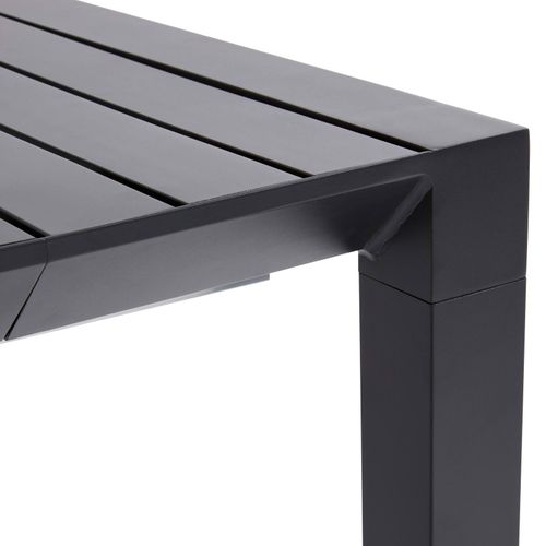 Ensemble Table Extensible Et 8 Chaises De Jardin En Aluminium Gris