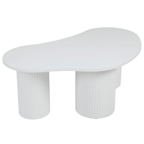 Table Basse En Mdf Décor Mélaminé Blanc
