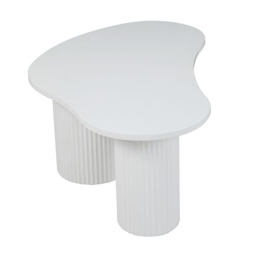 Table Basse Gigogne En Mélaminé Blanc