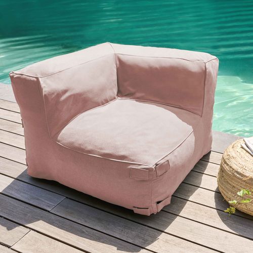 Salon De Jardin Modulable Avec 2 Fauteuils D'angle Rose Poudré Mixi