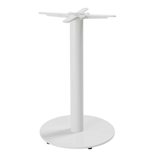 Table à Manger Carrée 60 Cm Pied Blanc Et Revêtement Marbre Noir