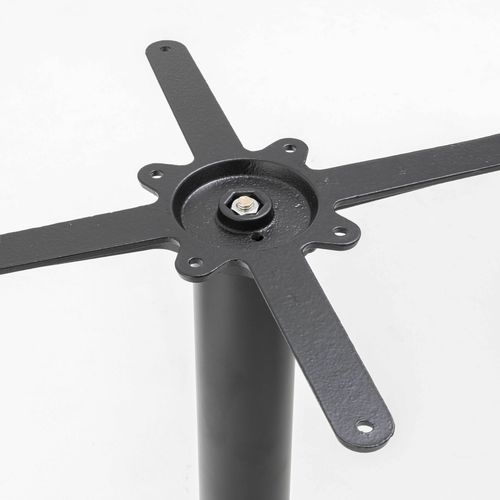 Table à Manger Carrée 60 Cm Pied Noir Et Revêtement Bois Clair