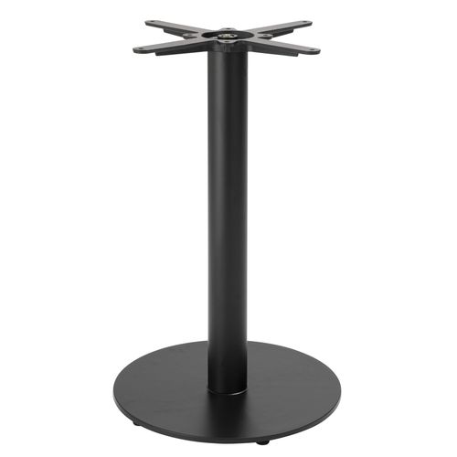 Table à Manger Carrée 60 Cm Pied Noir Et Revêtement Bois Clair