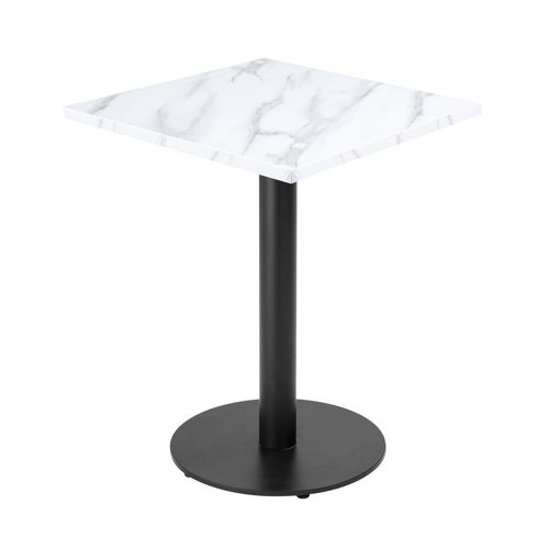 Table à Manger En Aggloméré Avec Revêtement Mélaminé Rivoli Blanc - Rivoli