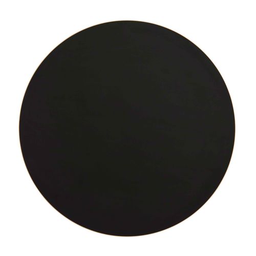 Table à Manger Ronde 60 Cm Pied Noir Et Revêtement Terrazzo