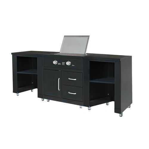 Cuisine Extérieure 3 Éléments Avec Gazinière Noir