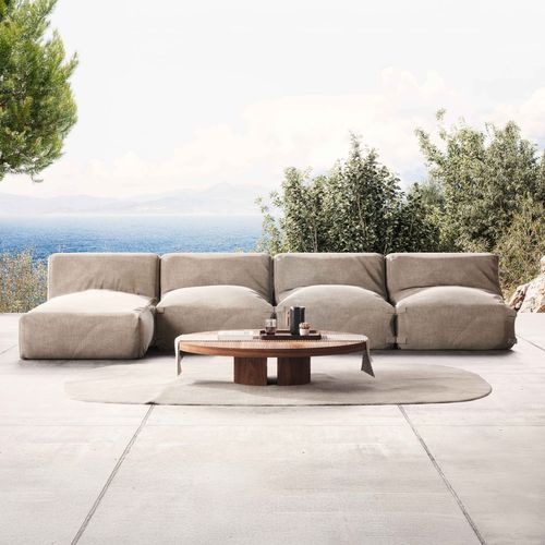 Salon De Jardin Modulable 4 Places Beige Mixi