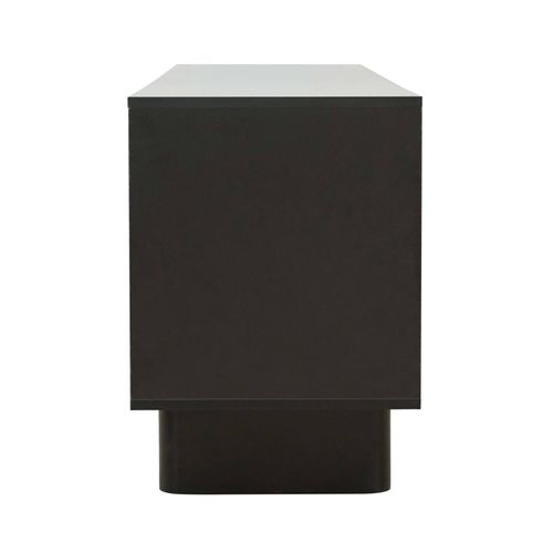 Meuble TV Rectangulaire 2 Portes L160 Cm Noir