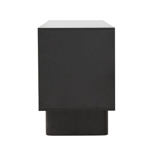 Meuble TV Rectangulaire 1 Porte L120 Cm Noir