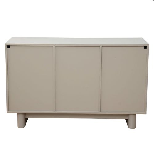 Buffet 3 Portes Moderne Rectangulaire L124 Cm Beige