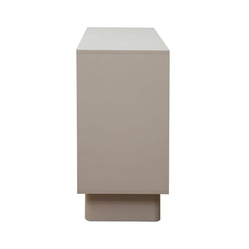 Buffet 3 Portes Moderne Rectangulaire L124 Cm Beige