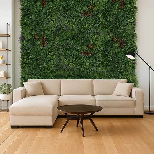 Mur Végétal Artificiel Fleurie Premium 100x100 Cm Oiko