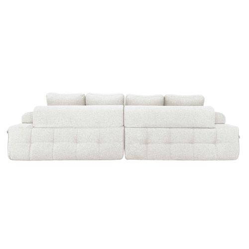 Canapé Modulable 4 Places En Tissu Écru L 282 Cm Snuggy