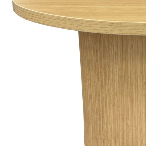 Table Basse Scandinave Ronde 70 Cm En Bois Clair