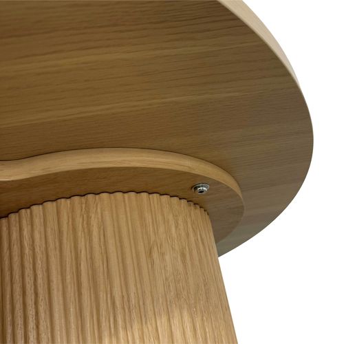 Table Basse Ronde 80 Cm Scandinave Bois Clair