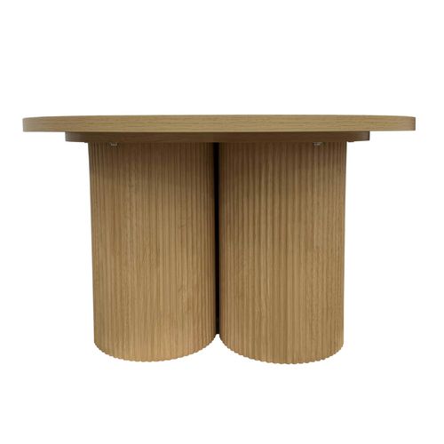 Table Basse Ronde 80 Cm Scandinave Bois Clair