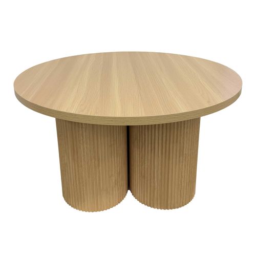 Table Basse Ronde 80 Cm Scandinave Bois Clair