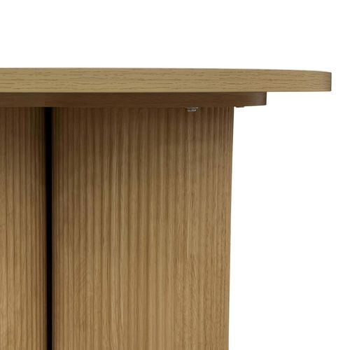 Table Basse Ronde 80 Cm Scandinave Bois Clair