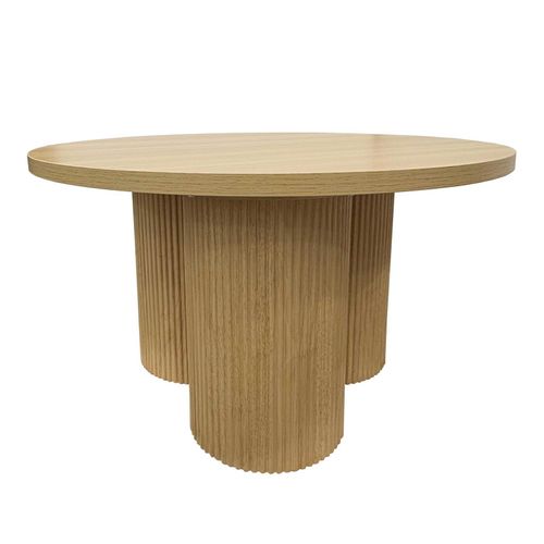 Table Basse Ronde 80 Cm Scandinave Bois Clair