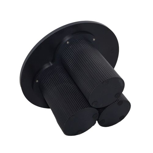 Table Basse Ronde 80 Cm Scandinave Bois Noir