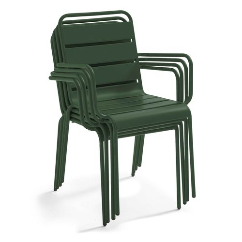 Fauteuil De Jardin En Métal Vert Forêt Palavas
