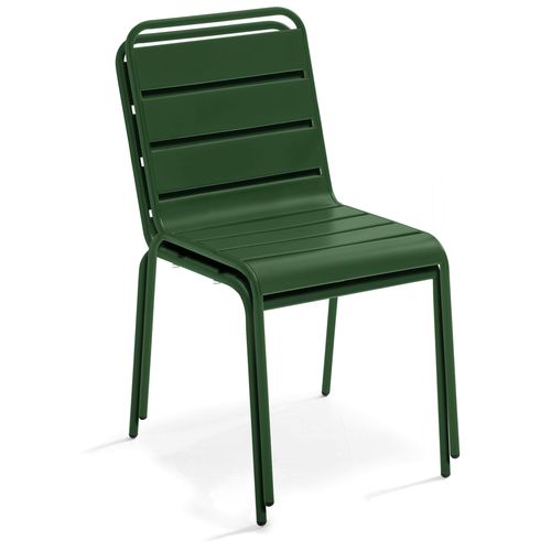 Chaise De Jardin En Métal Vert Forêt Palavas