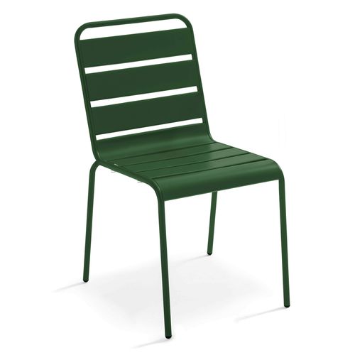 Chaise De Jardin En Métal Vert Forêt Palavas