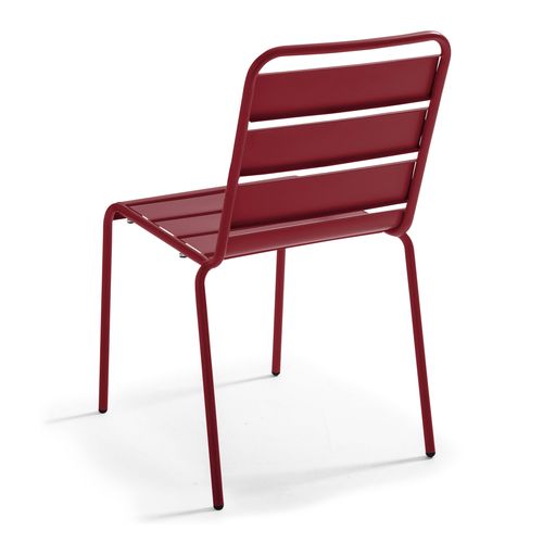 Chaise De Jardin En Métal Pourpre Palavas