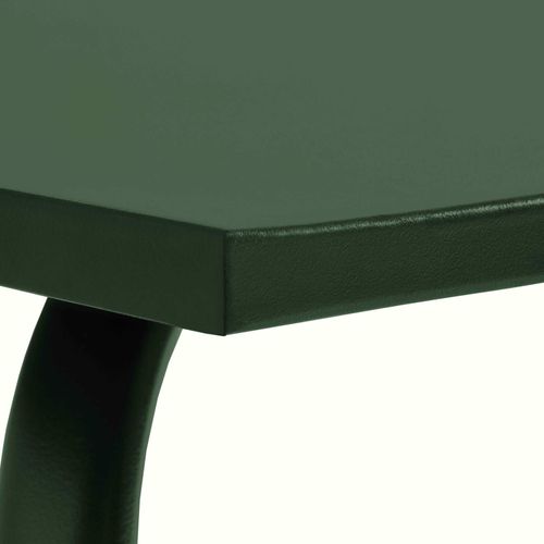 Table De Jardin Carrée En Métal Vert Forêt 70cm Palavas