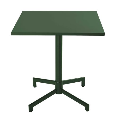 Table De Jardin Carrée Bistrot Avec Plateau Rabattable Vert Forêt Palavas