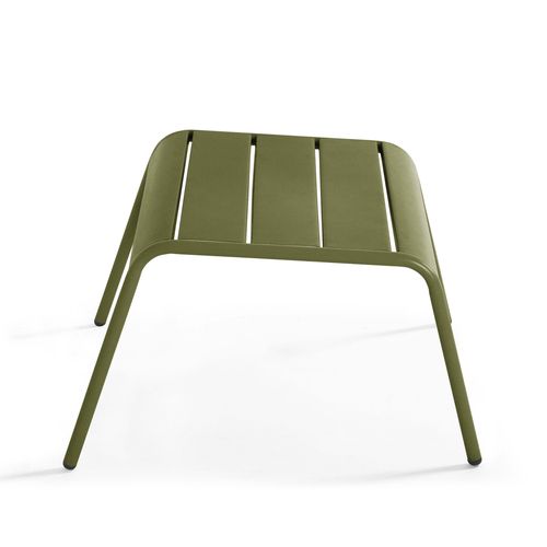 Repose Pied En Métal Vert Kaki Palavas