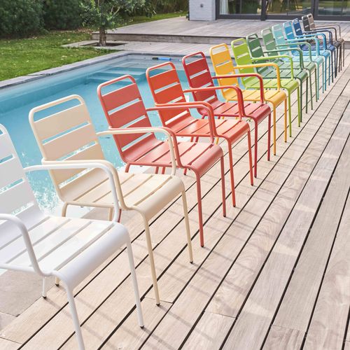 Fauteuil De Jardin En Métal Caramel Palavas