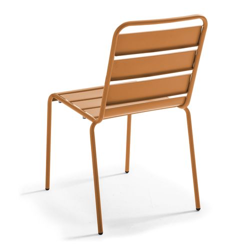 Chaise De Jardin En Métal Caramel Palavas