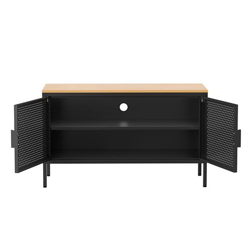 Buffet Moderne 2 Portes L100 Cm En Métal Noir