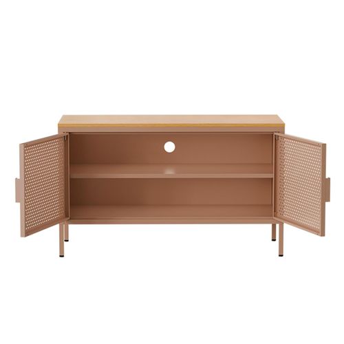 Buffet Moderne 2 Portes L100 Cm En Métal Marron