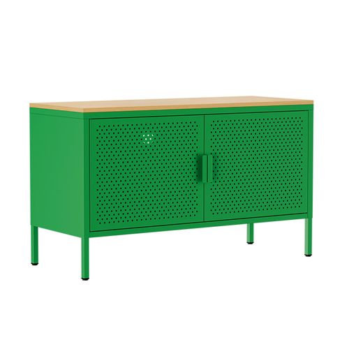 Buffet Moderne 2 Portes L100 Cm En Métal Vert