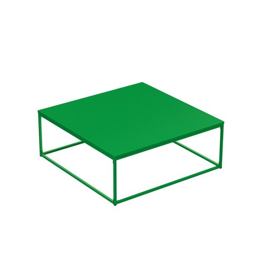 Table Basse Carrée Moderne L90 Cm Vert